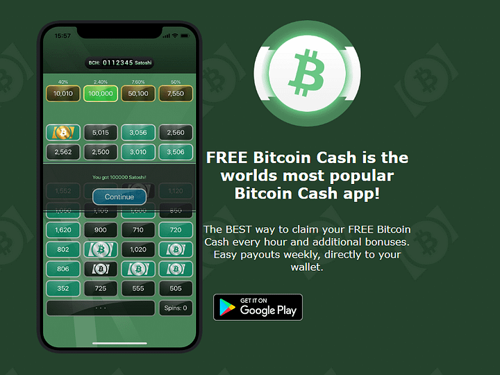 Free Bitcoin Cash – Exactly What It Says On The Tin