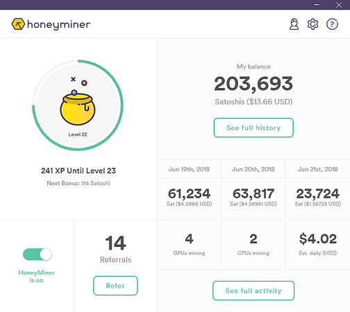 Mine Bitcoin Simply With Honeyminer