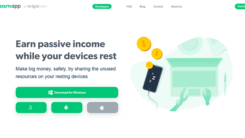 EarnApp – Passive Income with your PC, phone or Raspberry Pi!