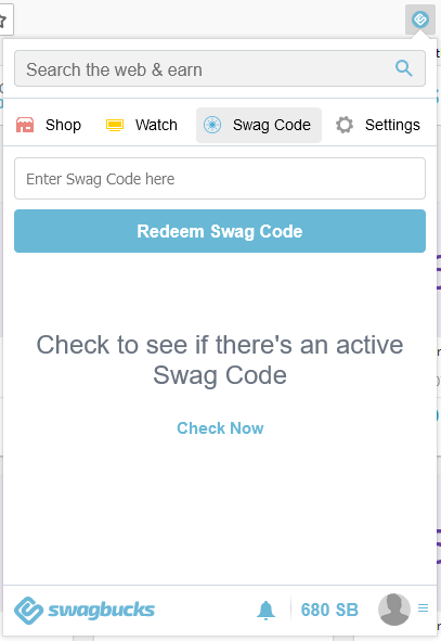 Swagbutton Swag Codes Tab